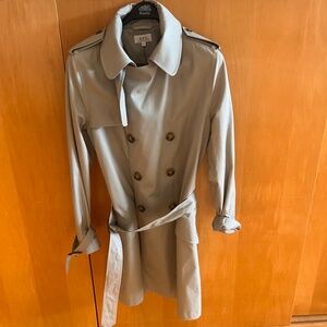 A.P.C. Men's Beige Belted Trench Coat, Size XS